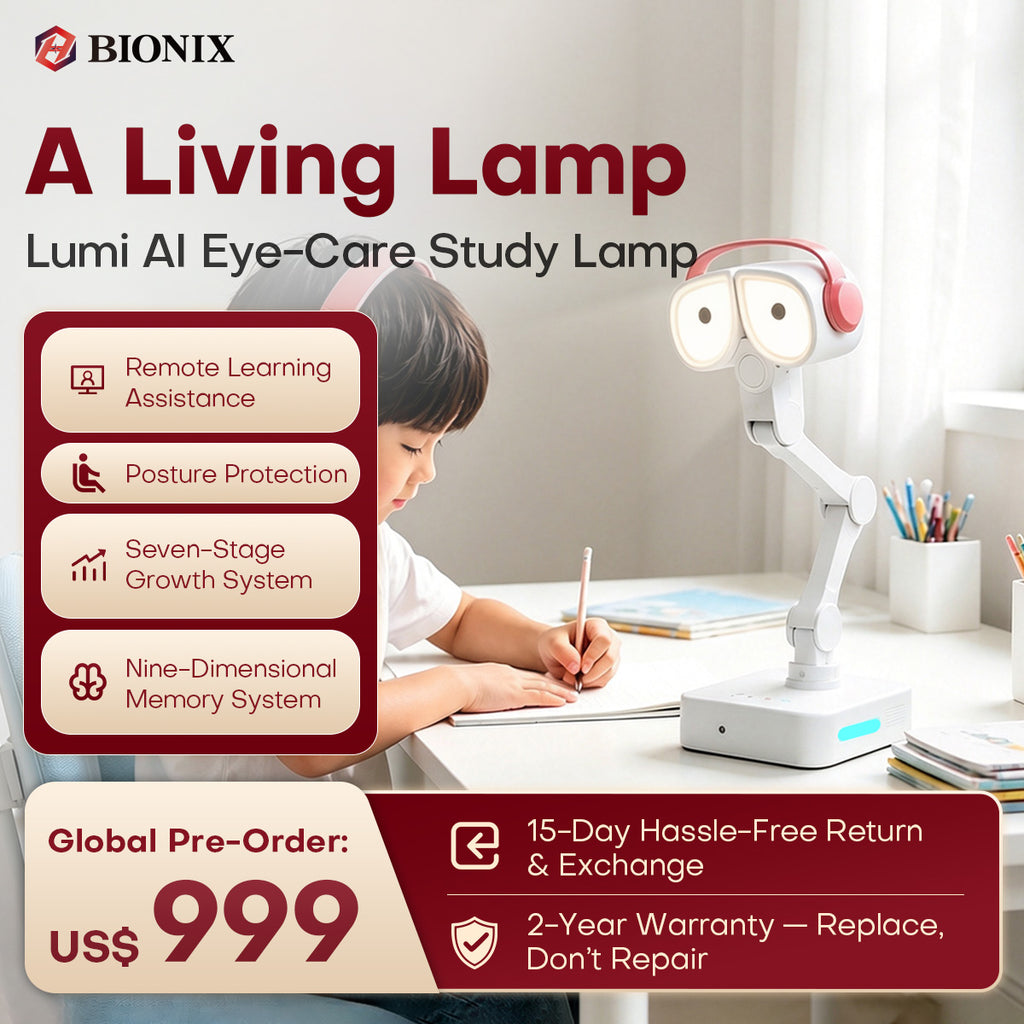 Hongxing Technology Lumi Smart Companion Robot Desk Lamp, Eye Protection Study Lamp, Homework Eye Protection Lamp, AI Robot Bedside Lamp